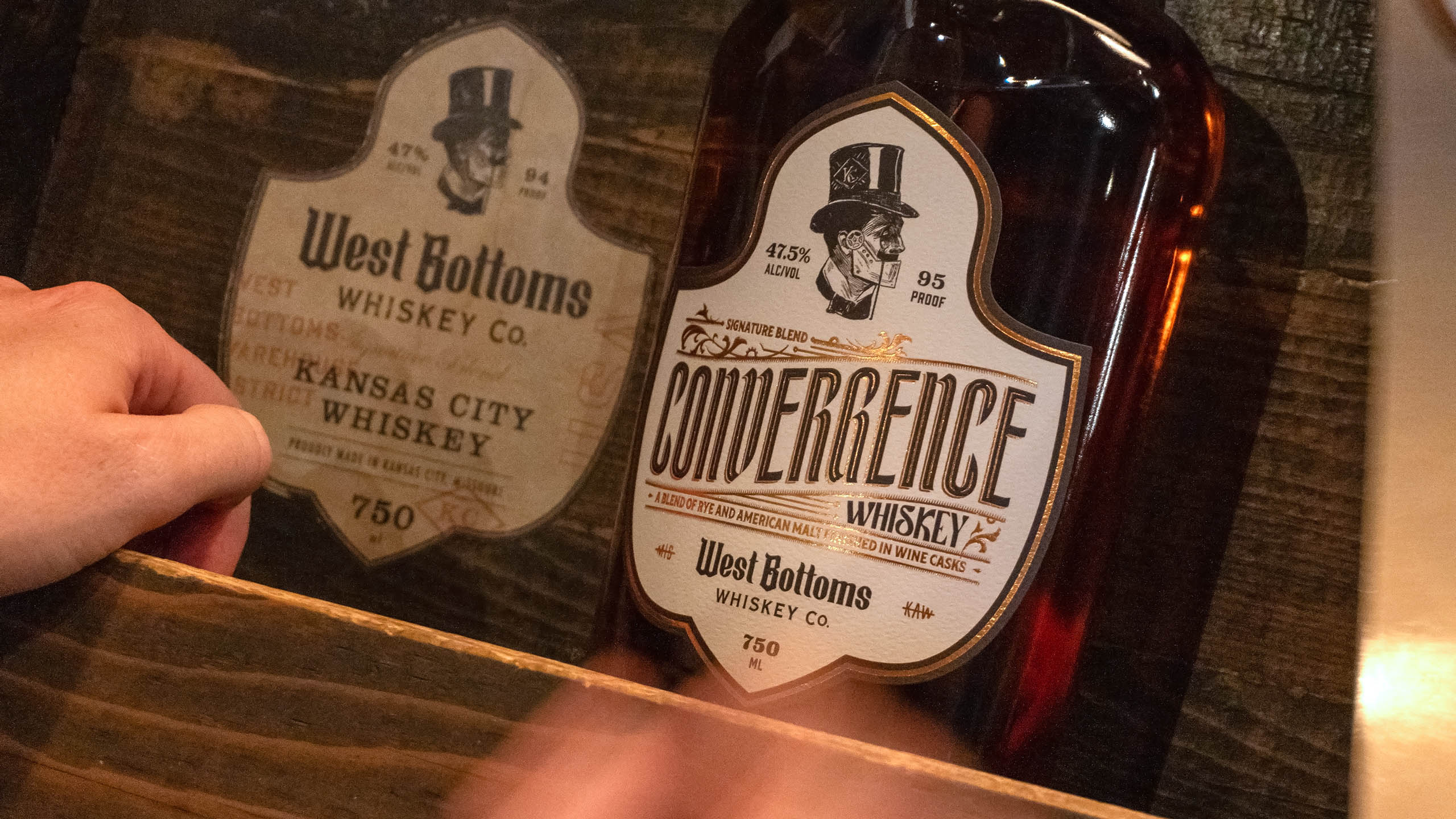 West Bottoms Whiskey – Convergence Whiskey Label