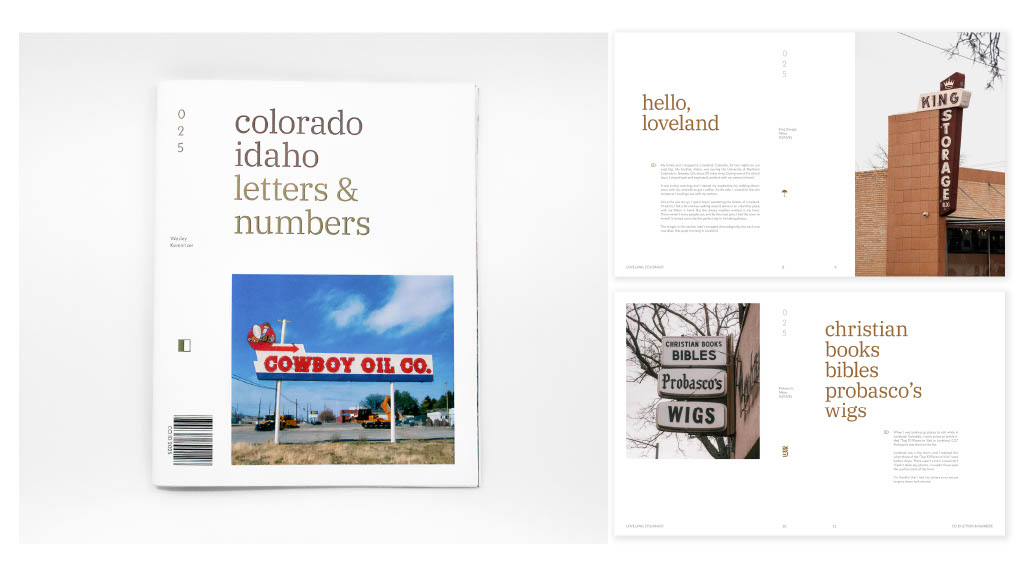 Colorado Idaho Letters & Numbers