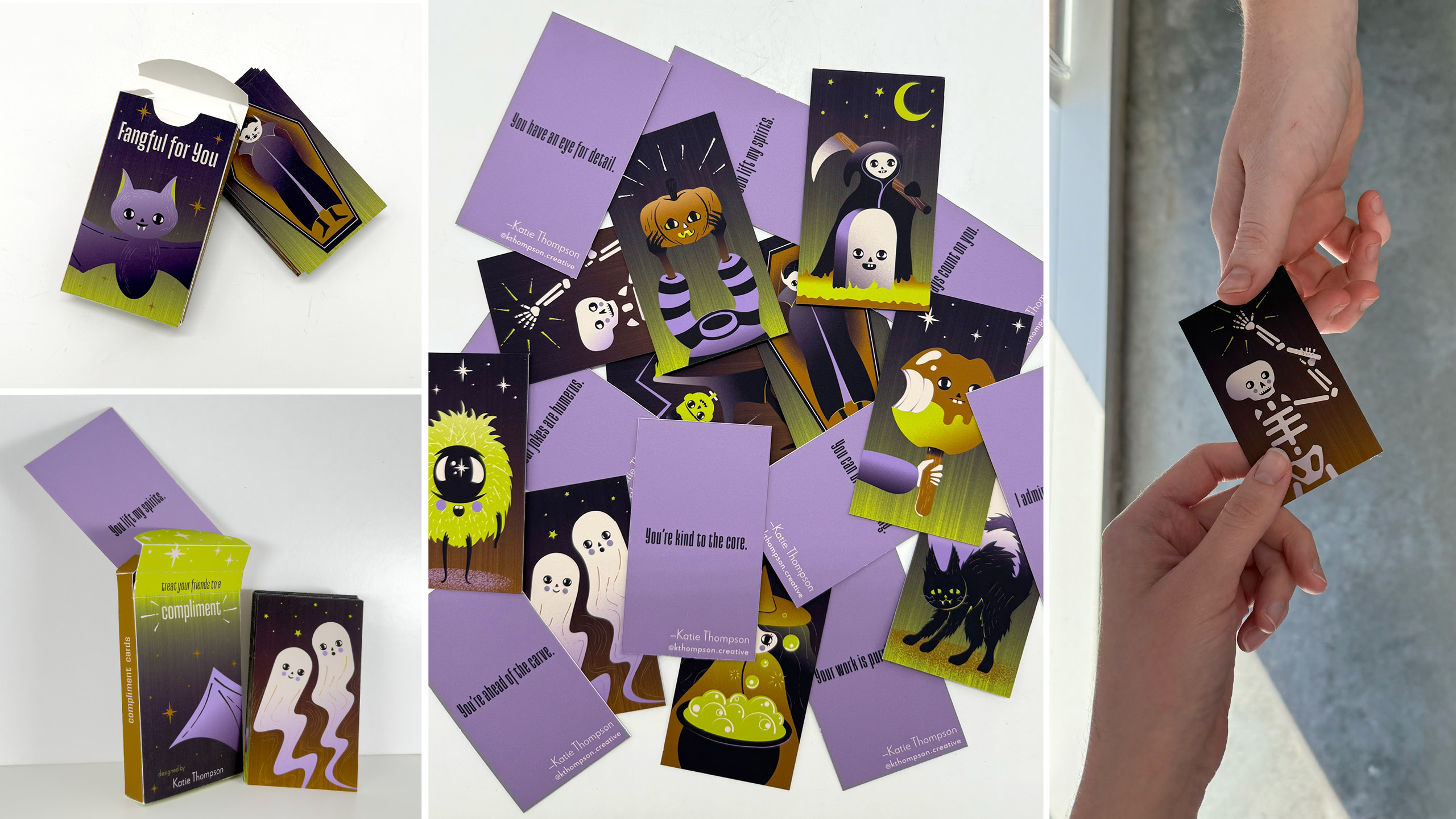 “Fangful for You” Compliment Cards