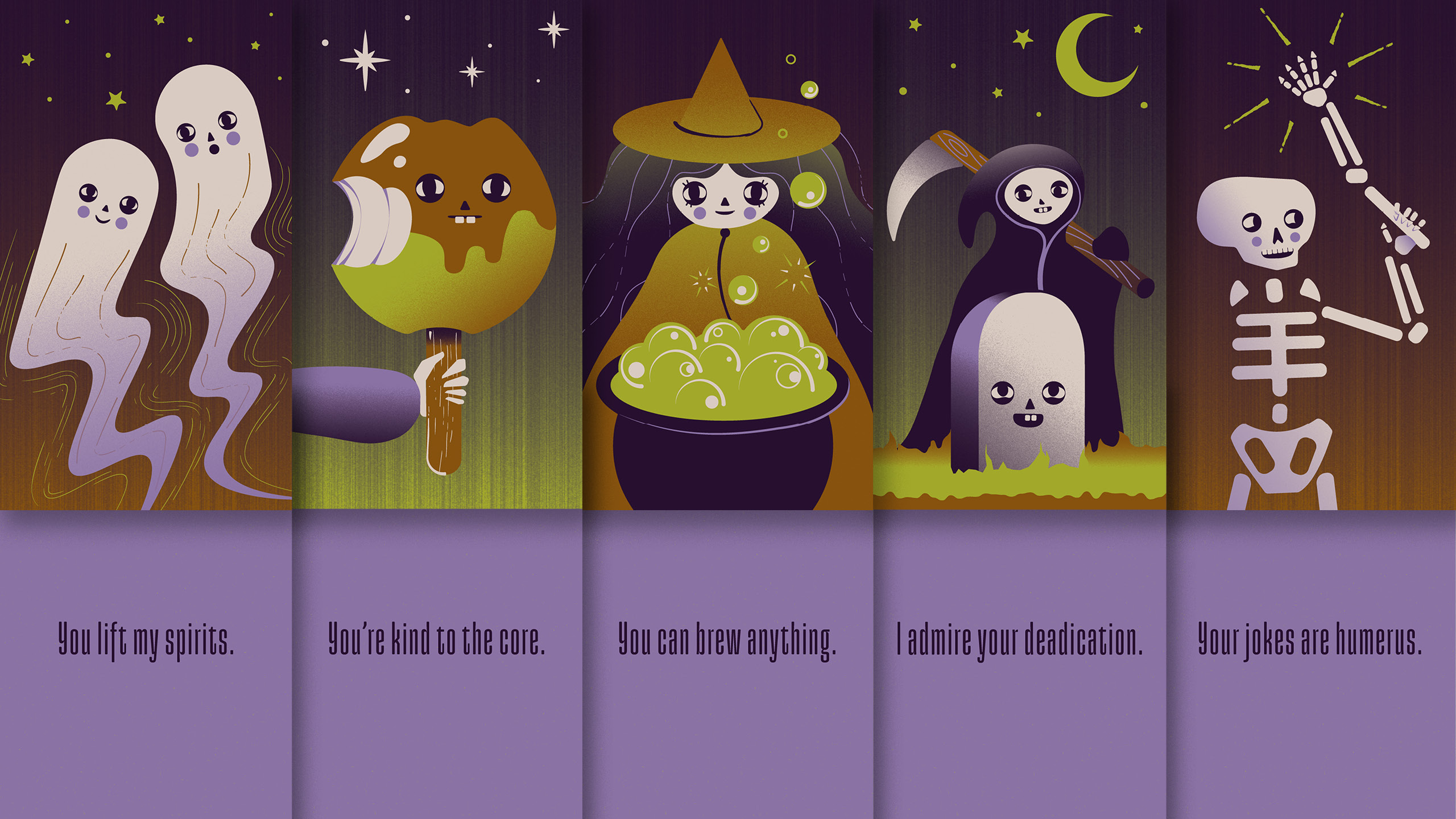 “Fangful for You” Compliment Cards